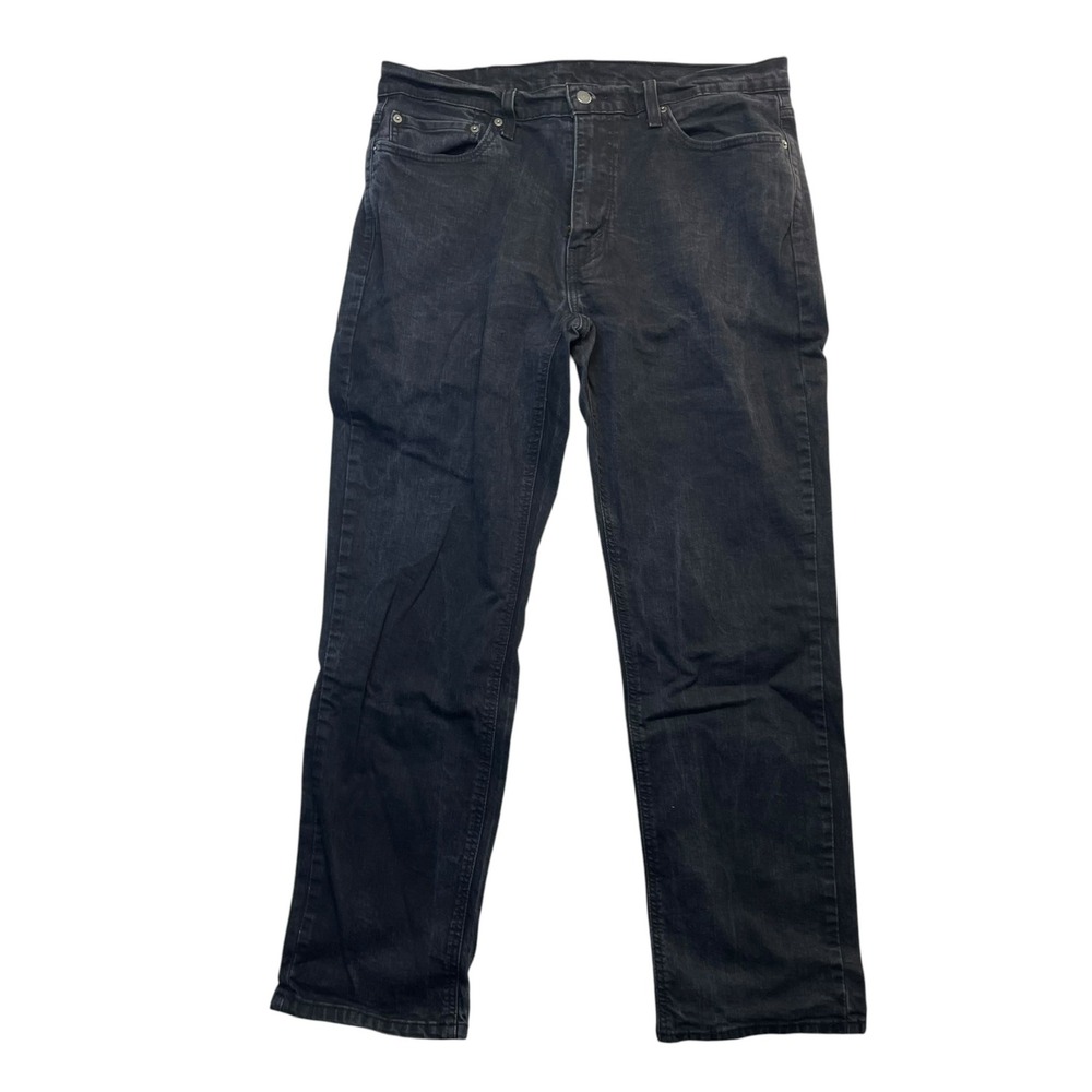 Levis 541 Athletic Taper Jeans Mens 36x32 Faded Black Stretch Denim Pants
